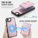 iPhone 16e / 17e JEEHOOD J09 Buckle Card Bag MagSafe Magnetic Style RFID Leather Phone Case - Pink