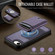 iPhone 16e / 17e JEEHOOD J10 Flip Card Bag MagSafe Split RFID Leather Phone Case - Purple
