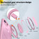 iPhone 16e / 17e Kalebol 360-degree Rotating MagSafe Magnetic Holder Phone Case - Pink