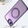 iPhone 16e / 17e kalebol MagSafe Metal Ring Holder Phone Case - Dark Purple