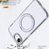 iPhone 16e / 17e kalebol MagSafe Metal Ring Holder Phone Case - Transparent