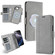 iPhone 16e / 17e Kalebol Strong Magnetic MagSafe Ring 2 In 1 Split Leather Phone Case - Gray