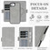 iPhone 16e / 17e Kalebol Strong Magnetic MagSafe Ring 2 In 1 Split Leather Phone Case - Gray