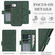 iPhone 16e / 17e Kalebol Strong Magnetic MagSafe Ring 2 In 1 Split Leather Phone Case - Green