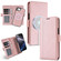 iPhone 16e / 17e Kalebol Strong Magnetic MagSafe Ring 2 In 1 Split Leather Phone Case - Rose Gold