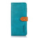 iPhone 16e / 17e KHAZNEH Dual-color Cowhide Texture Flip Leather Phone Case - Blue