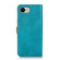 iPhone 16e / 17e KHAZNEH Dual-color Cowhide Texture Flip Leather Phone Case - Blue