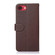 iPhone 16e / 17e KHAZNEH Litchi Texture Leather RFID Phone Case - Brown