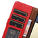 iPhone 16e / 17e KHAZNEH Litchi Texture Leather RFID Phone Case - Red