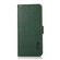 iPhone 16e / 17e KHAZNEH Side-Magnetic Litchi Genuine Leather RFID Case - Green
