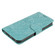 iPhone 16e / 17e Lace Flower Embossing Flip Leather Phone Case - Green