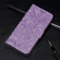 iPhone 16e / 17e Lace Flower Embossing Flip Leather Phone Case - Purple