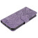 iPhone 16e / 17e Lace Flower Embossing Flip Leather Phone Case - Purple