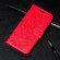 iPhone 16e / 17e Lace Flower Embossing Flip Leather Phone Case - Red