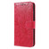 iPhone 16e / 17e Lace Flower Embossing Flip Leather Phone Case - Red