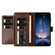 iPhone 16e / 17e Lambskin 8-card Slot Leather Phone Case - Brown