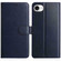 iPhone 16e / 17e Lambskin 8-card Slot Leather Phone Case - Dark Blue