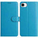 iPhone 16e / 17e Lambskin 8-card Slot Leather Phone Case - Light Blue