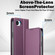 iPhone 16e / 17e LC.IMEEKE L1 Series Frosted Fine Texture PU Phone Case - Purple