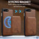 iPhone 16e / 17e LC.IMEEKE L3 Series Detachable RFID Card Bag Magsafe Phone Case - Brown