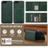 iPhone 16e / 17e LC.IMEEKE L5 Series Detachable RFID Card Bag Magsafe Phone Case - Green