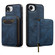 iPhone 16e / 17e LC.IMEEKE L6 Series Zipper Card Bag MagSafe Magnetic Phone Case - Blue