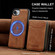 iPhone 16e / 17e LC.IMEEKE L6 Series Zipper Card Bag MagSafe Magnetic Phone Case - Brown