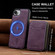 iPhone 16e / 17e LC.IMEEKE L6 Series Zipper Card Bag MagSafe Magnetic Phone Case - Purple