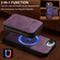iPhone 16e / 17e LC.IMEEKE L6 Series Zipper Card Bag MagSafe Magnetic Phone Case - Purple