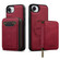 iPhone 16e / 17e LC.IMEEKE L6 Series Zipper Card Bag MagSafe Magnetic Phone Case - Red