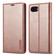 iPhone 16e / 17e LC.IMEEKE Strong Magnetism Microfiber Leather Phone Case - Rose Gold