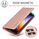 iPhone 16e / 17e LC.IMEEKE Strong Magnetism Microfiber Leather Phone Case - Rose Gold