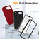 iPhone 16e / 17e Life Waterproof Rugged Phone Case - Red + Black