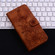iPhone 16e / 17e Lily Embossed Leather Phone Case - Brown