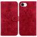 iPhone 16e / 17e Lily Embossed Leather Phone Case - Red