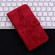 iPhone 16e / 17e Lily Embossed Leather Phone Case - Red
