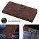 iPhone 16e / 17e Line Pattern Skin Feel Leather Phone Case - Coffee