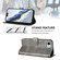 iPhone 16e / 17e Line Splicing Buckle Retro Leather Phone Case - Grey