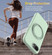 iPhone 16e / 17e Liquid Silicone MagSafe Phone Case with Rotating Holder - Green