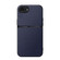 iPhone 16e / 17e Litchi Leather Magnetic Full Coverage Shockproof Phone Case - Navy Blue