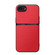 iPhone 16e / 17e Litchi Leather Magnetic Full Coverage Shockproof Phone Case - Red