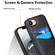 iPhone 16e / 17e Litchi Leather Skin Card Slots Phone Case - Black