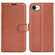 iPhone 16e / 17e Litchi Texture Horizontal Flip Leather Phone Case with Holder - Brown