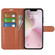 iPhone 16e / 17e Litchi Texture Horizontal Flip Leather Phone Case with Holder - Brown