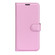 iPhone 16e / 17e Litchi Texture Horizontal Flip Leather Phone Case with Holder - Pink