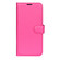 iPhone 16e / 17e Litchi Texture Horizontal Flip Leather Phone Case with Holder - Rose Red