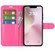 iPhone 16e / 17e Litchi Texture Horizontal Flip Leather Phone Case with Holder - Rose Red