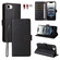 iPhone 16e / 17e Litchi Texture RFID Blocking 3-Card Wallet Leather Phone Case - Black