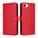 iPhone 16e / 17e Litchi Texture RFID Blocking 3-Card Wallet Leather Phone Case - Red