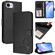 iPhone 16e / 17e Litter Panda Embossing RFID Leather Phone Case with Lanyard - Black